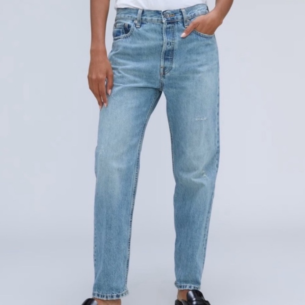 Everlane Women's Straight Leg Jeans - Light Blue